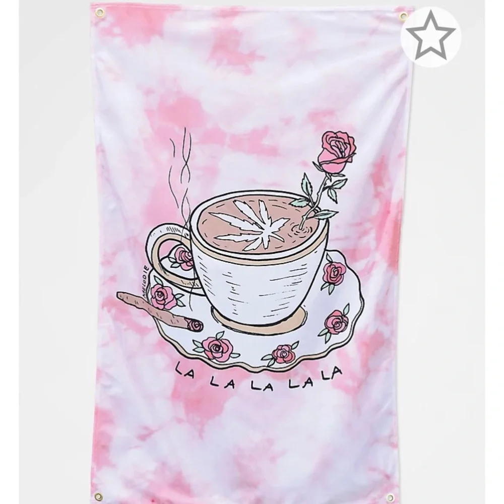 MELODIE PINK WALL FLAG/BANNER - Picture 1 of 2